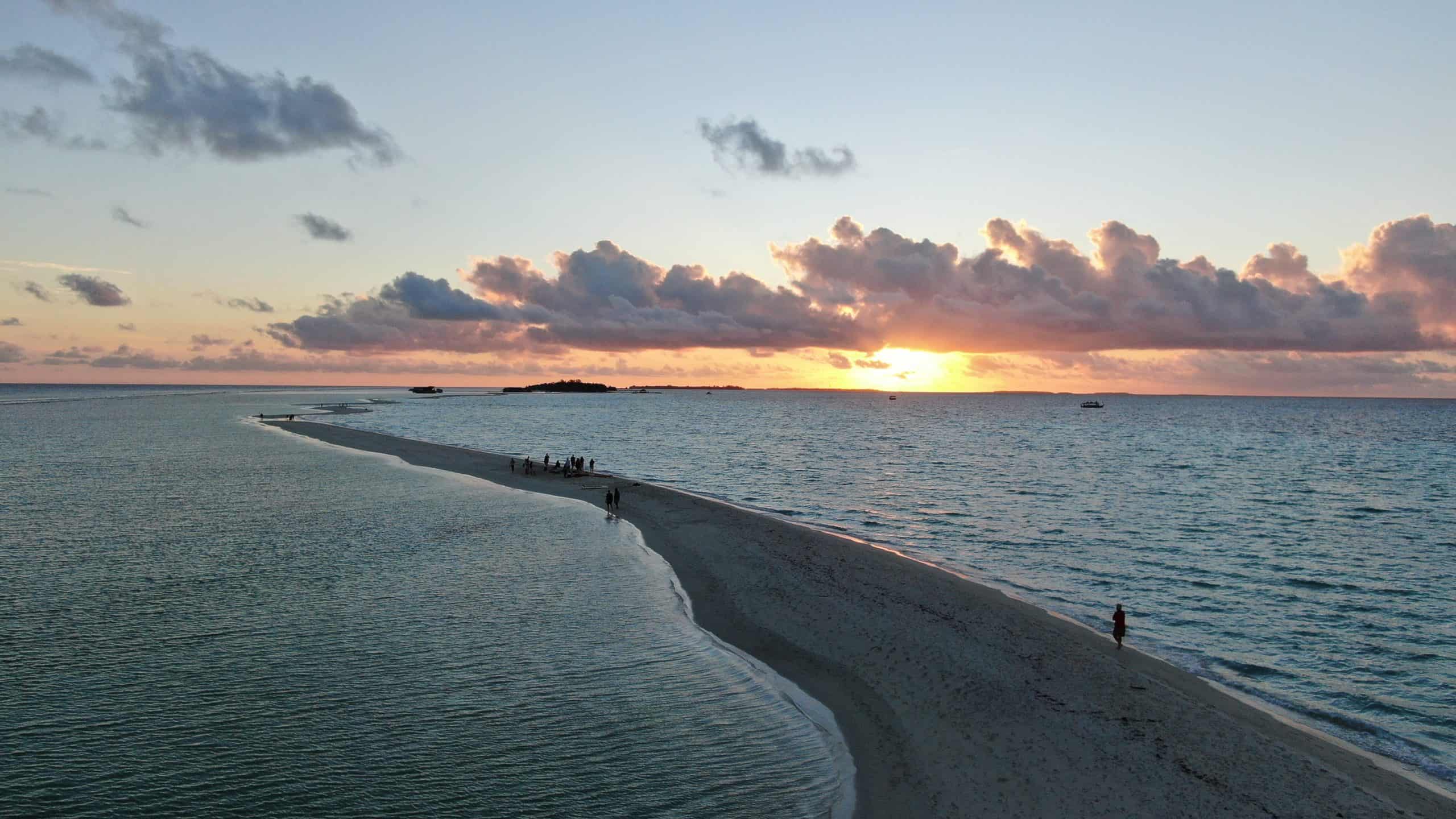 Ahoj Malediwy sandbank